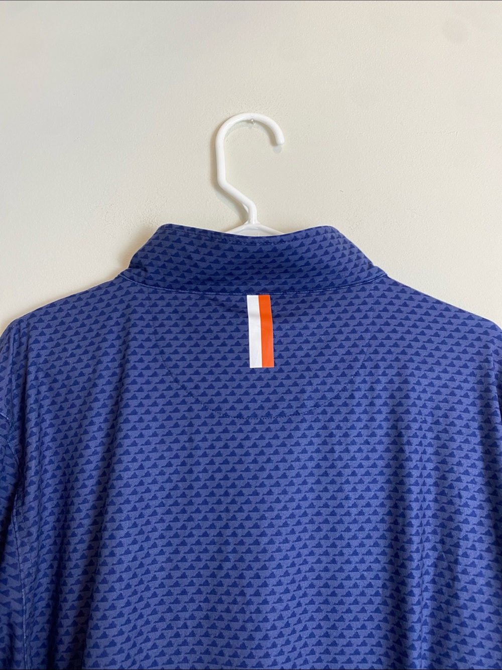 Rhoback Performance Quarter Zip Humpback Virginia State Print Navy Blue XL - Picture 7 of 7